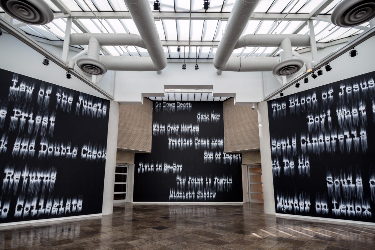 "Gary Simmons: Fade to Black" at the California African American Museum | Tito Molina/HRDWRKER