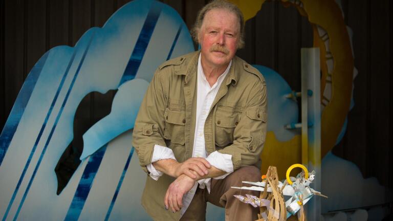 Albert Paley paints "The Promise"