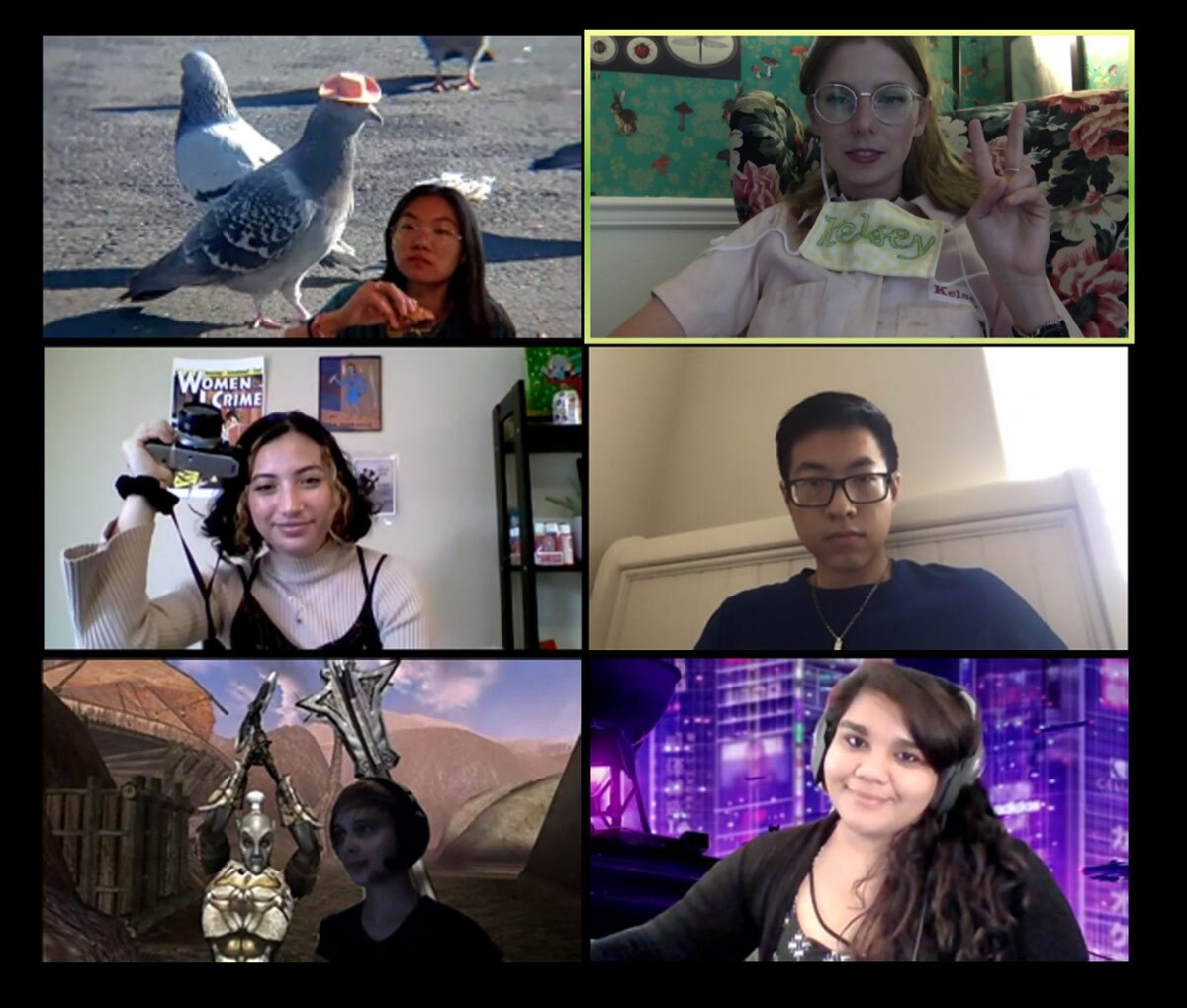 UCI Art Thesis Cohort Interview Series featuring Cristina Barragan, Joanna Koo, Kelsey Aileen Kuykendall, Gabriella Salinardo, Ryan Wang and Lily Welling. | Courtesy of UCI Claire Trevor School of the Arts