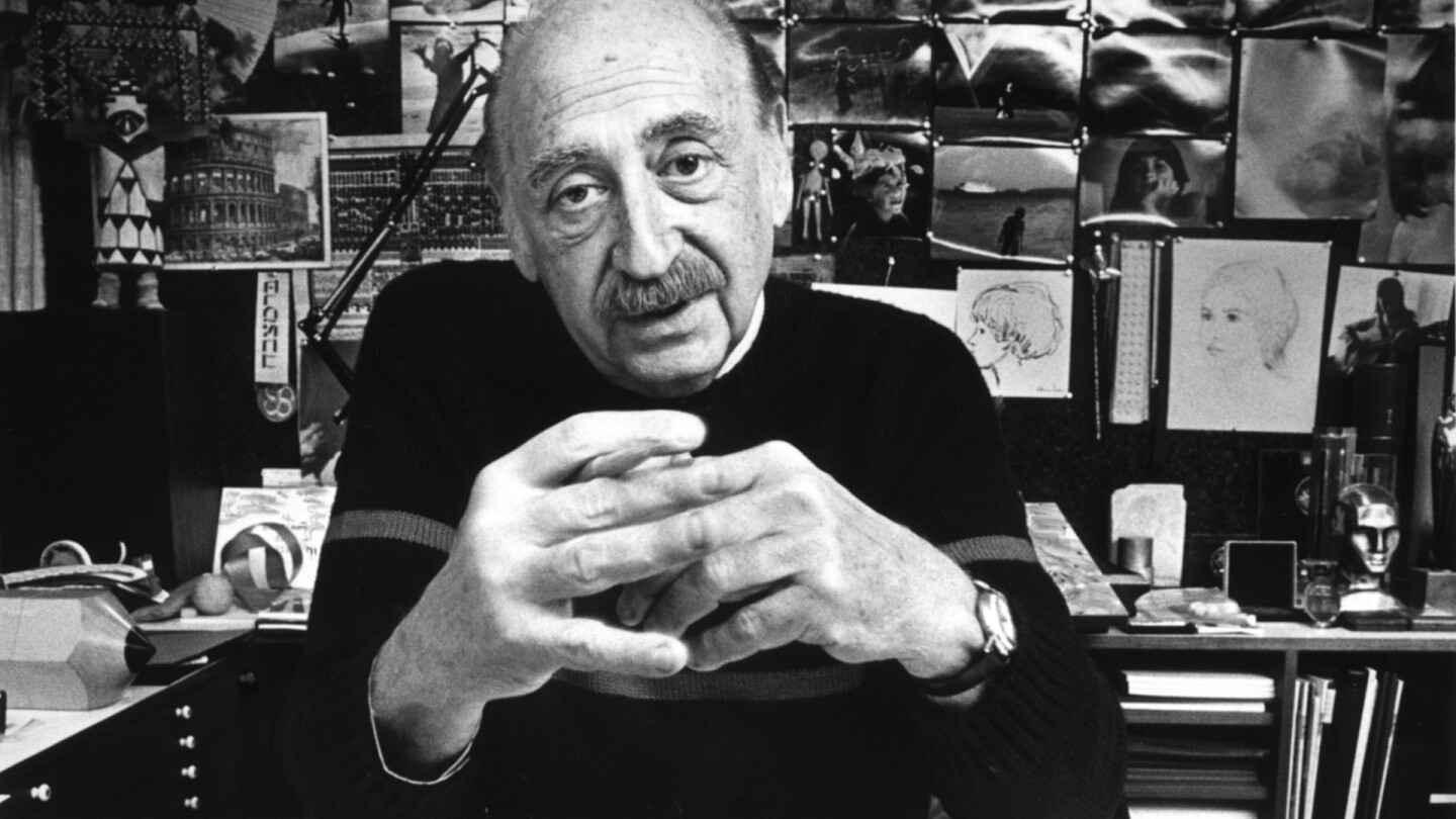 Saul Bass in 1985. | Tony Barnard/Los Angeles Times via Getty Images