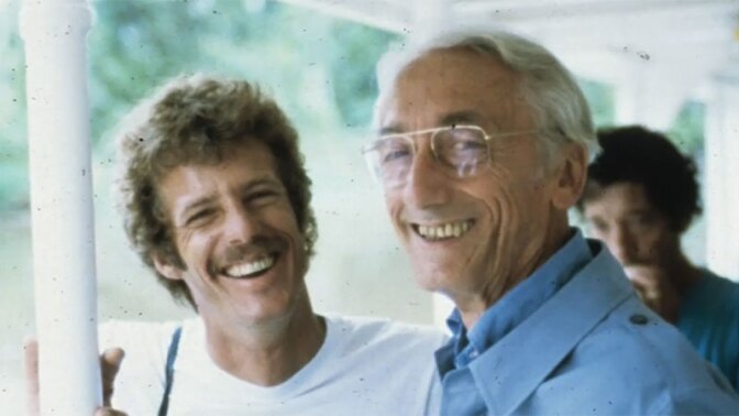 Dustan and Captain Cousteau | Photo: courtesy Phil Dustan