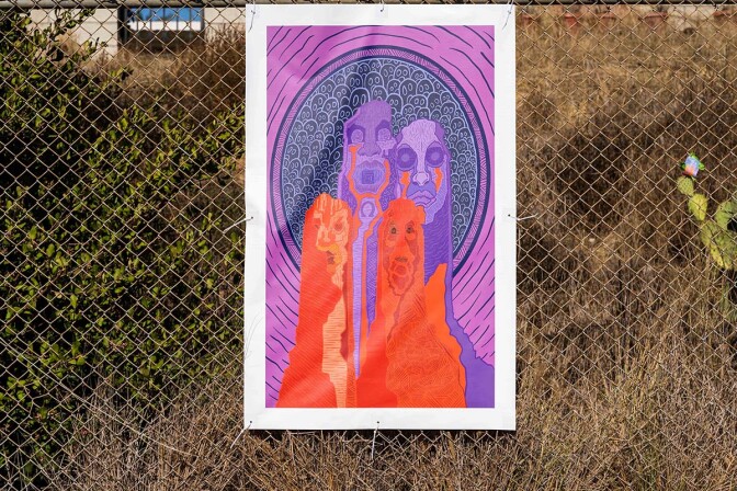 Art on display at the “Mesa College Drive-In: An Outdoor Art Exhibition" | San Diego Mesa College