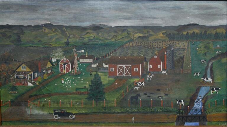 Appraisal: 1924 Glenn Hale Folk Art Painting