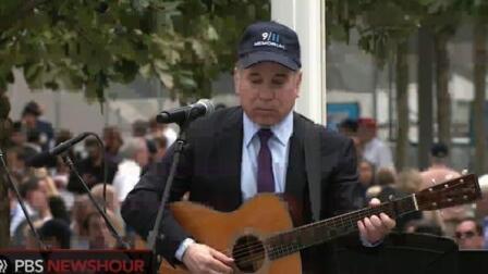 Paul Simon Performs 'The Sounds of Silence' at Ground...