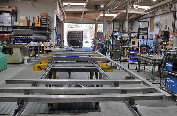 Workshop looks out to Coolidge Ave. in Elysian Valley