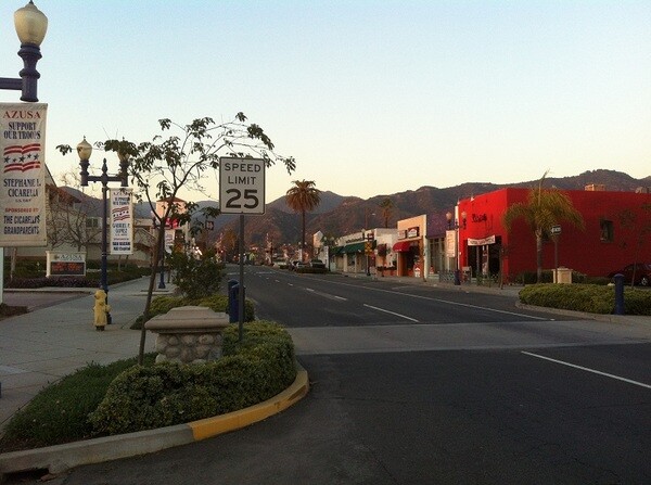 Route 66 and Highway 39 - Downtown Azusa