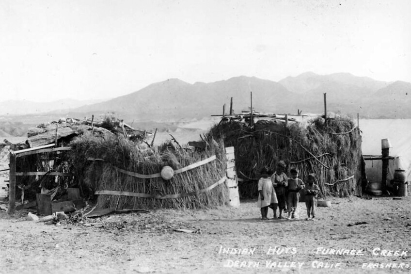 Timbisha Shoshone dwellings at Furnace Creek Ranch, 1930s.