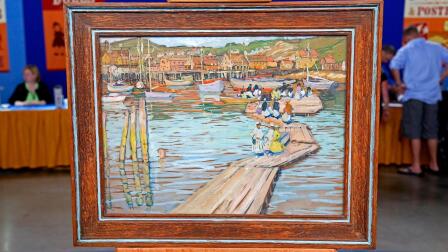 Appraisal: Jane Peterson "The Floats" Gouache, ca. 1915