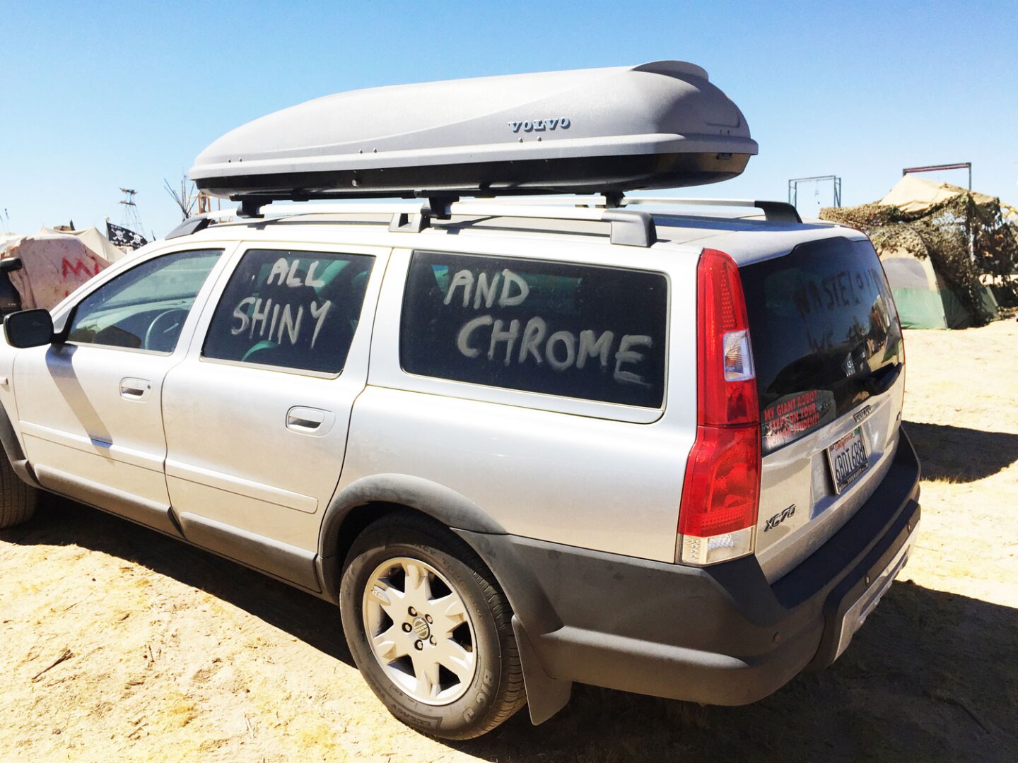 A Wasteland Weekend participant’s Volvo