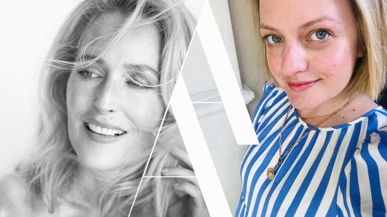 Gillian Anderson with Elisabeth Moss