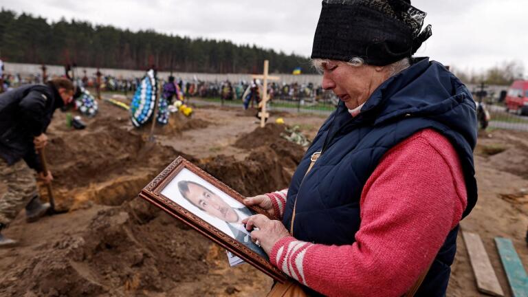 Charges of genocide rage as bloody scenes rise in Ukraine