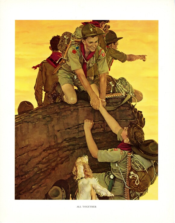 "All Together," Norman Rockwell. | Courtesy of Andrew Pogany.
