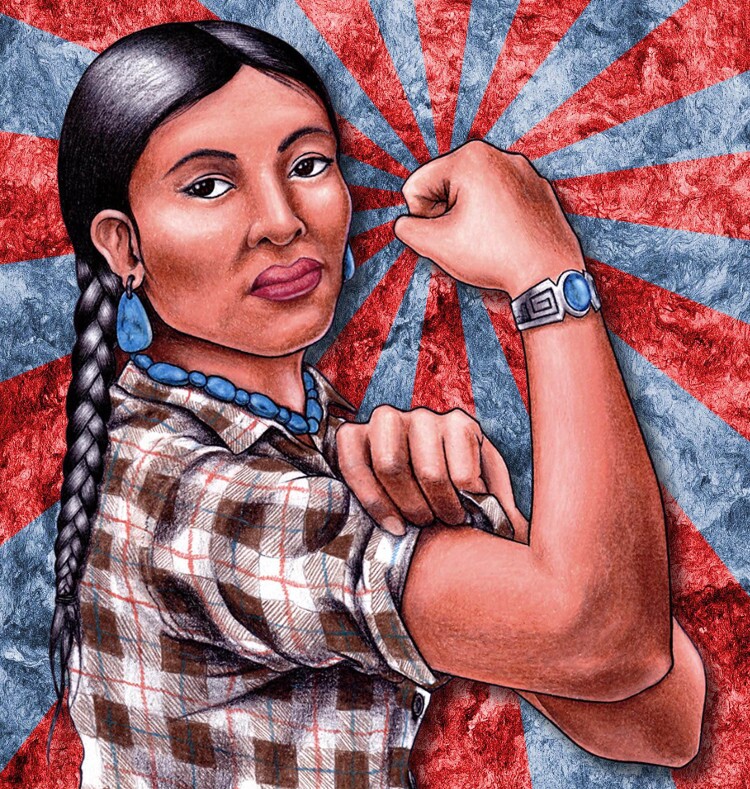 Votan Henriquez, "Warrior Wombyn (aka Rezzie the Riveter)."