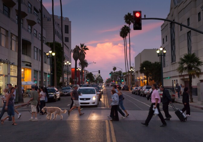 Santa Monica crosswalk