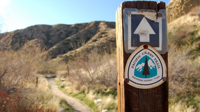 PCT trail marker | Photo: Matt Artz, some rights reserved