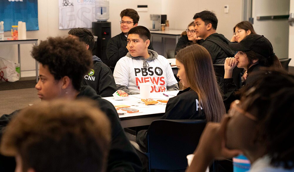 Canyon High School students listen to a presentation. | Carla Pineda