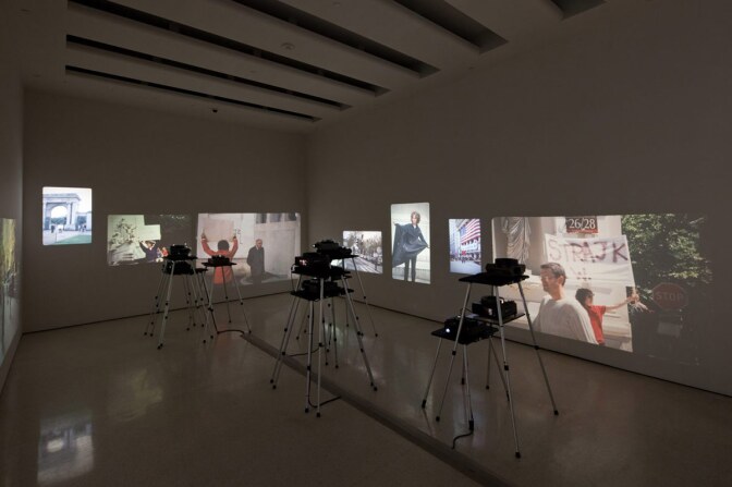 An installation of “In the Near Future” (2009). | Courtesy of UCLA