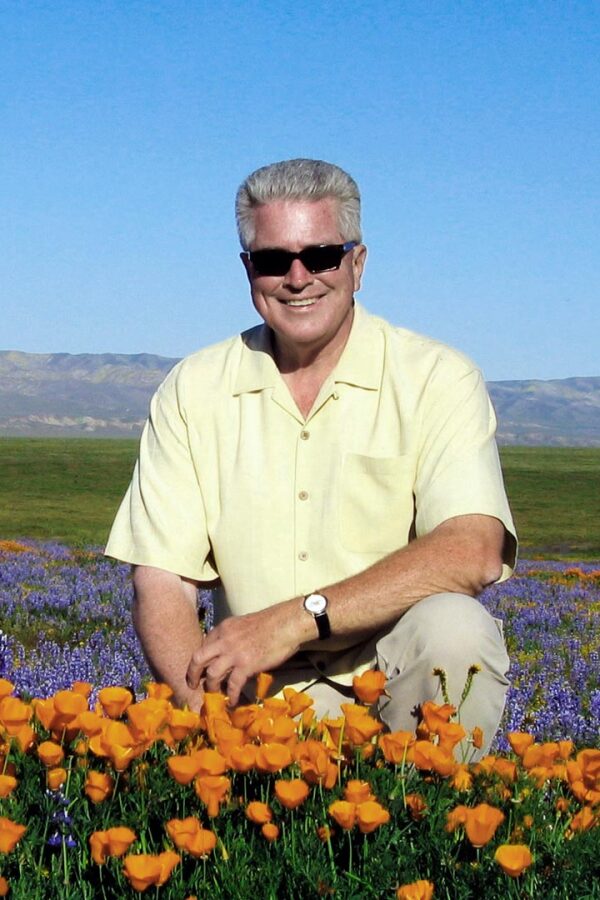 Huell Howser with Poppies