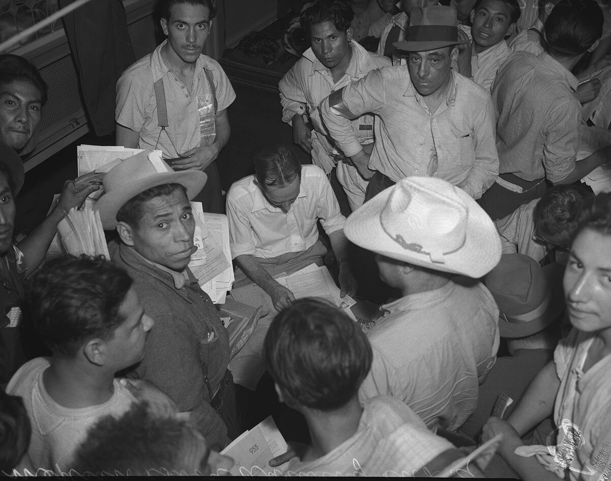In the Bracero program, Mexican nationals came to Los Angeles by train to fill wartime labor shortages on farms. | Courtesy of Angel City Press
