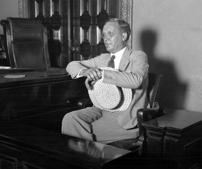 Robert “Bob” Shuler was sued for libel by the Knights of Columbus, a Catholic men’s service organization. Shuler was famous for his controversial sermons and broadcasts over Radio KGEF.