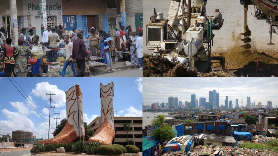 Global Mosaic collage representing 4 locations featured in new season: Democratic Republic of the Congo, West Virgina, Texas and Mumbai.