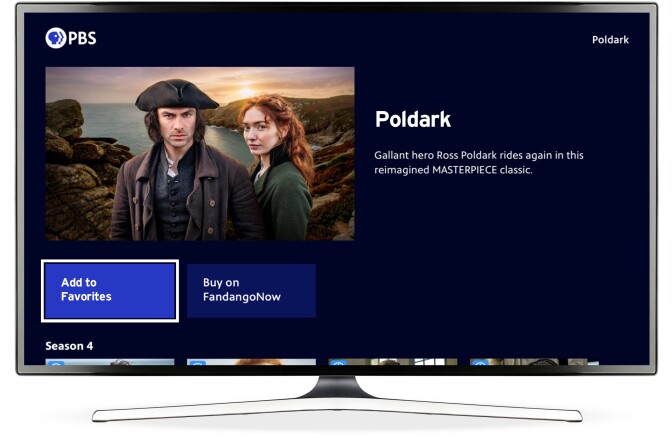 PBS Roku App Featuring Poldark