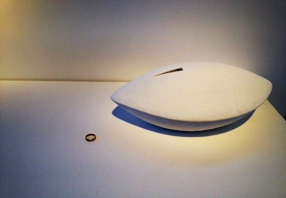 The Invocation and Subsequent Burial of your Ghost, 2014, Sculptural Performance, Dimensions Vary, Biodegradable Water Burial Urn
