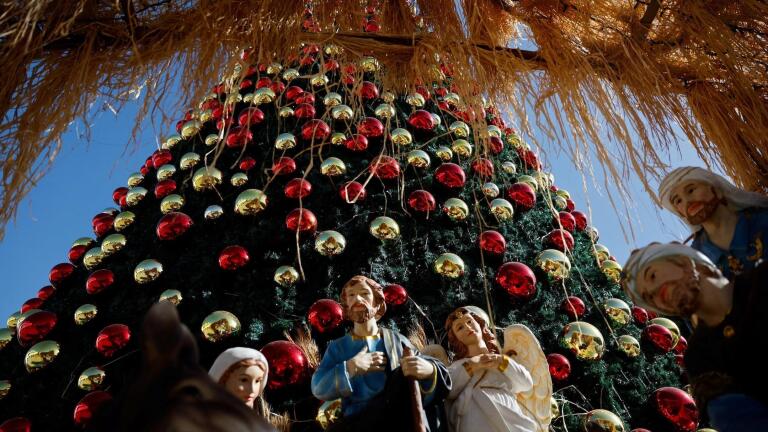 Palestinians mark Christmas in Bethlehem amid conflict