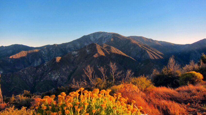 mount baldy at sunrise