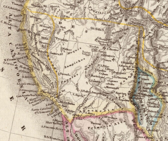 1850 map of Deseret