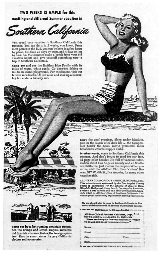All-Year Club ad from 1949.