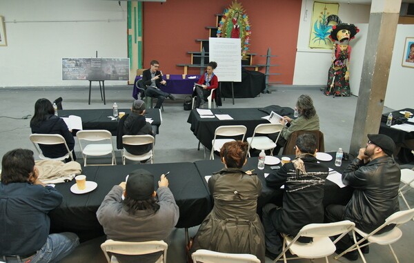 Mural ordinance meeting at Self-Help Graphics I Ed Fuentes