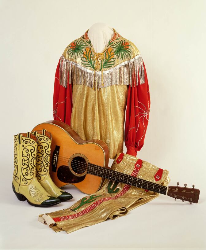 Rex Allen's gold lame Nudie suit | Courtesy of Autry Museum of the American West