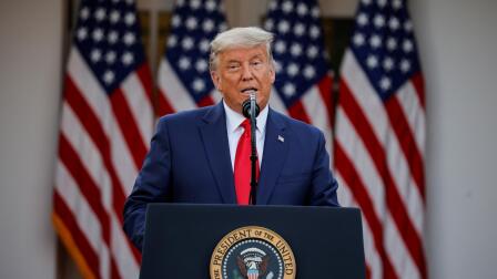 Trump makes 1st public remarks since Biden's win