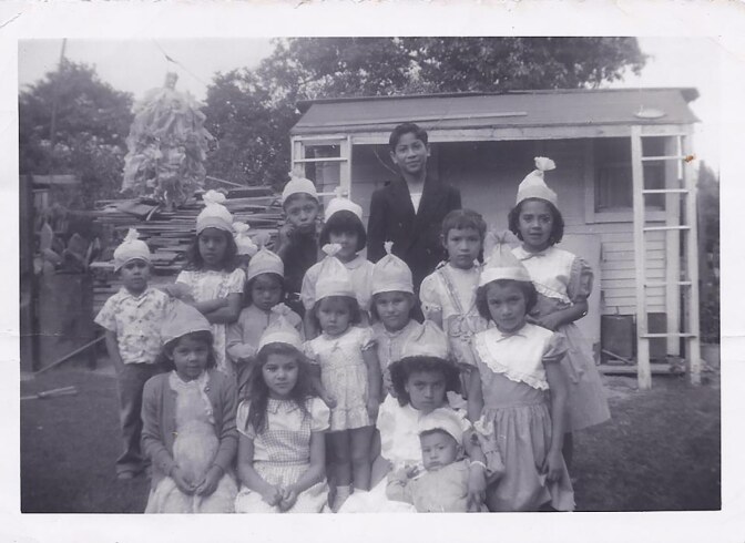 Birthday party in El Monte's Hicks Camp. | Courtesy of South El Monte Arts Posse and Vincent Rojas Jr.