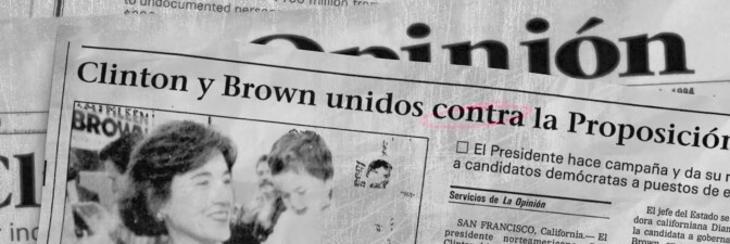Pages of La Opinion newspaper | Still from "187"