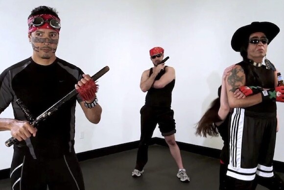 Mariah Garnett, Guillermo Gómez-Peña, and Roberto Sifuentes, "Mexcercise," 20:00 runtime, HD, 2013