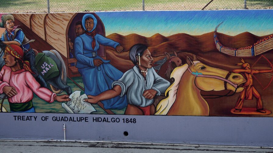 Detail of the Great Wall of Los Angeles