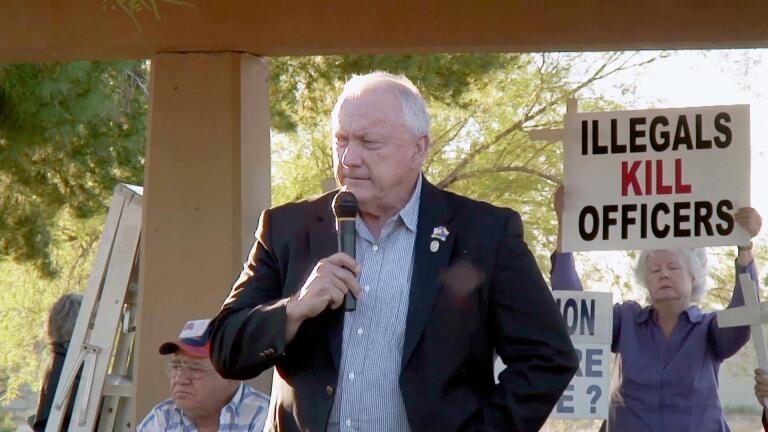The State of Arizona: Russell Pearce Rallies a Crowd