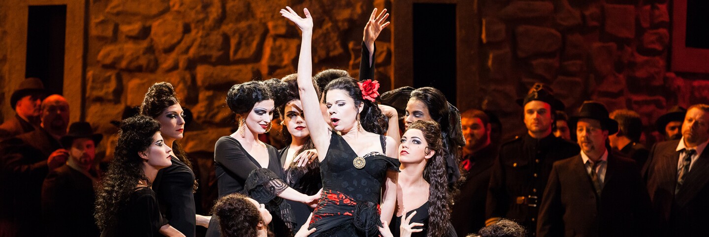 Ana María Martínez as the title character in “Carmen” I Lynn Lane, courtesy of Houston Grand Opera