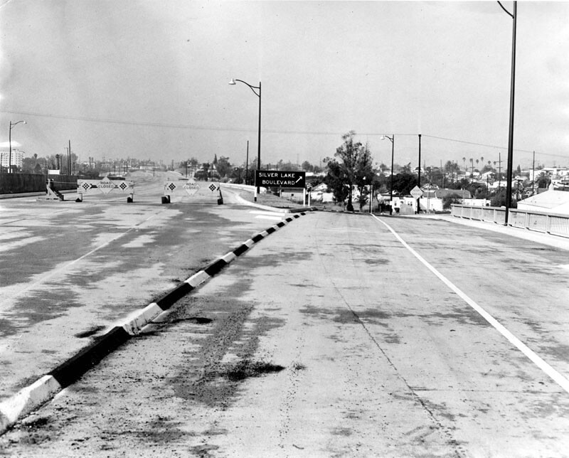 End of freeway at Silver Lake Boulevard