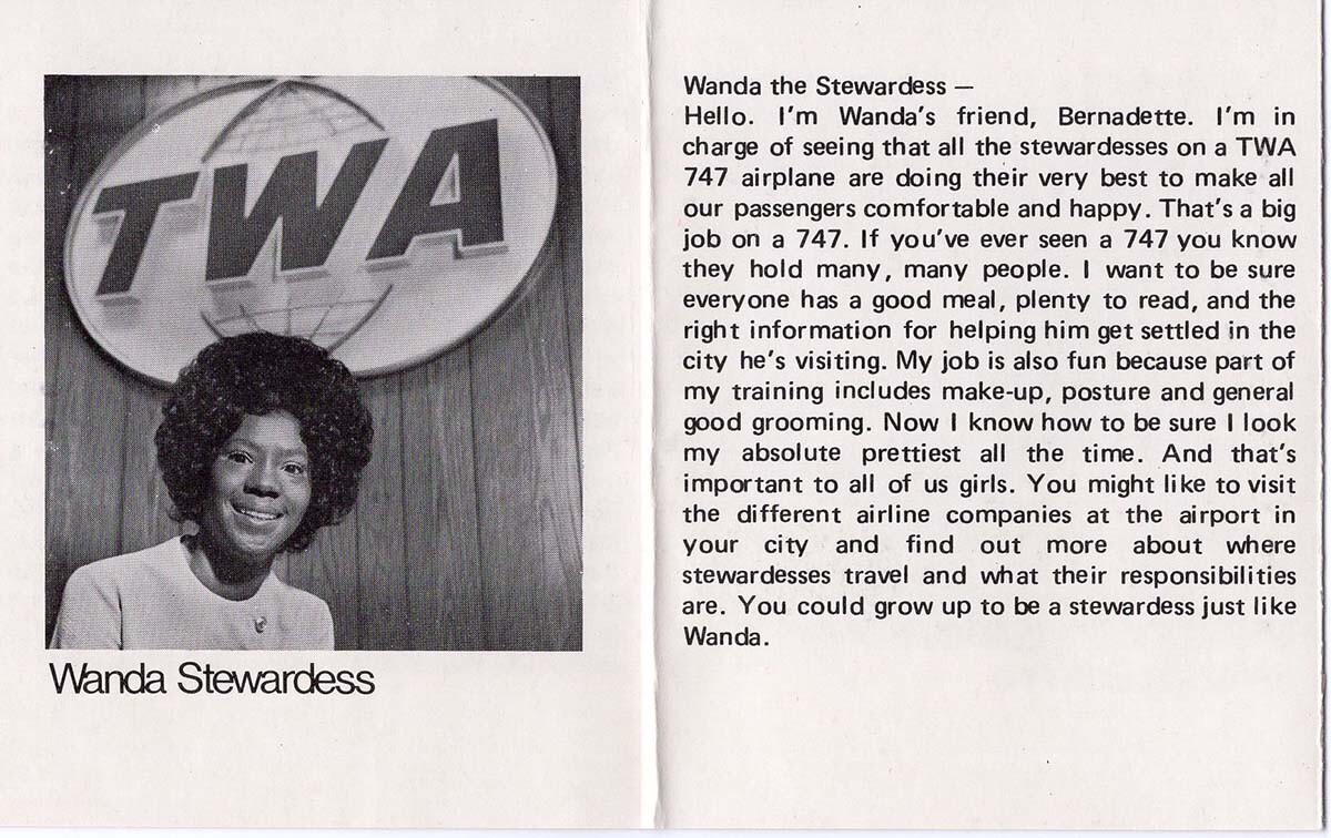 Catalog for the Wanda doll showcasing her career as a stewardess | Courtesy of Billie Green