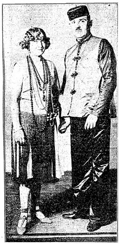 Mr. and Mrs. E. L. Doheny, Jr., in Fancy-Ball Costume | Los Angeles Times, February 18, 1929