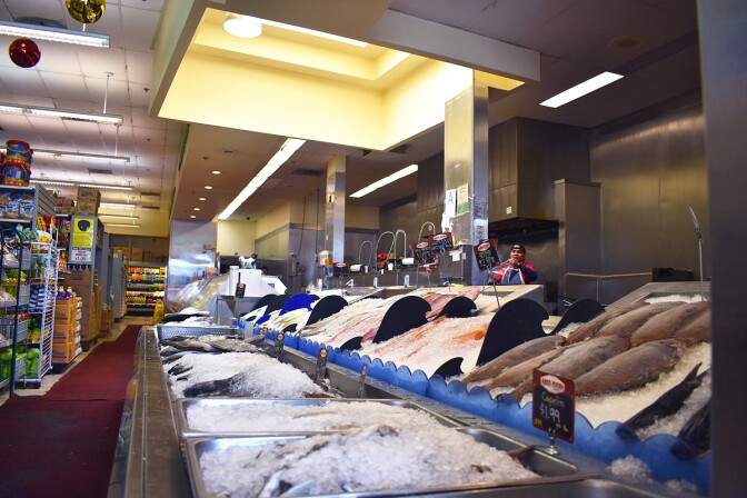 The butcher section of Arko Foods Market. | Jacqueline Lee