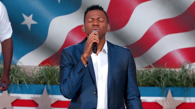 Chris Blue Performs "America the Beautiful"