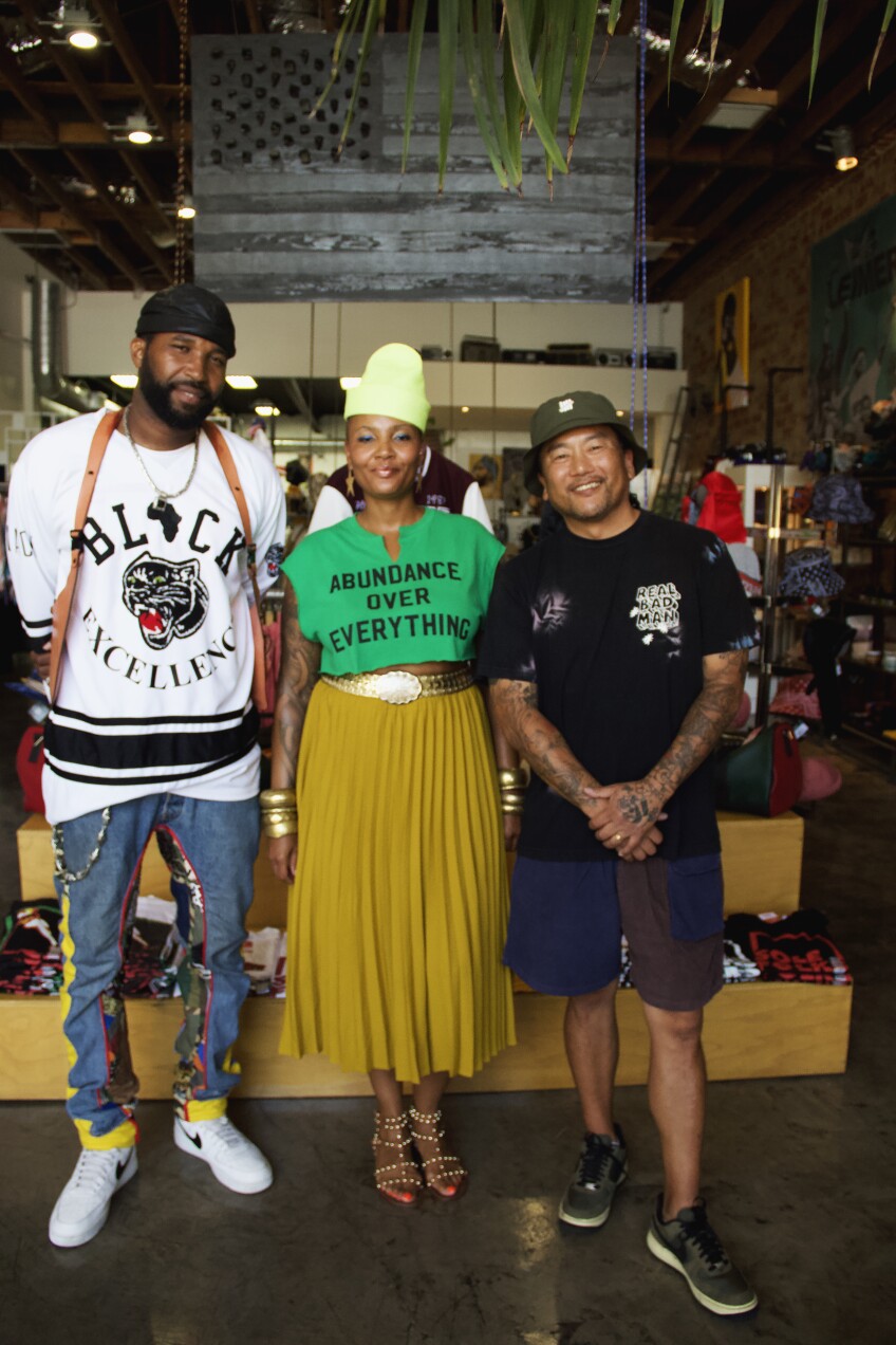 People from Sole Folks with Roy Choi standing and smiling for a photo.