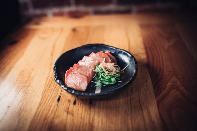 Hiramasa sashimi with aged soy from Tsubaki | Courtesy of Life & Thyme