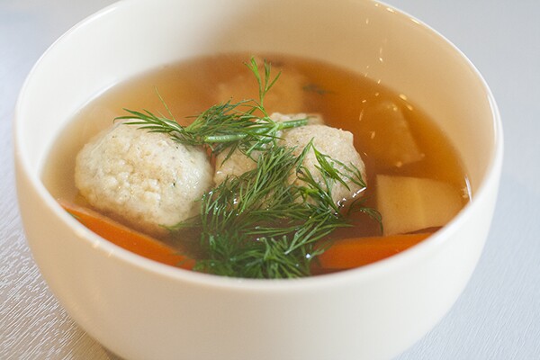 Shelley Hornstein's Matzo Ball Soup | Photo by Maria Zizka
