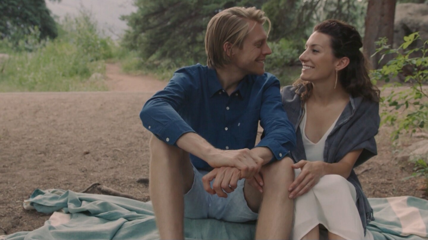 Alexandra and Koen gaze at each other. | From "Link Voices: Finding Hygge"