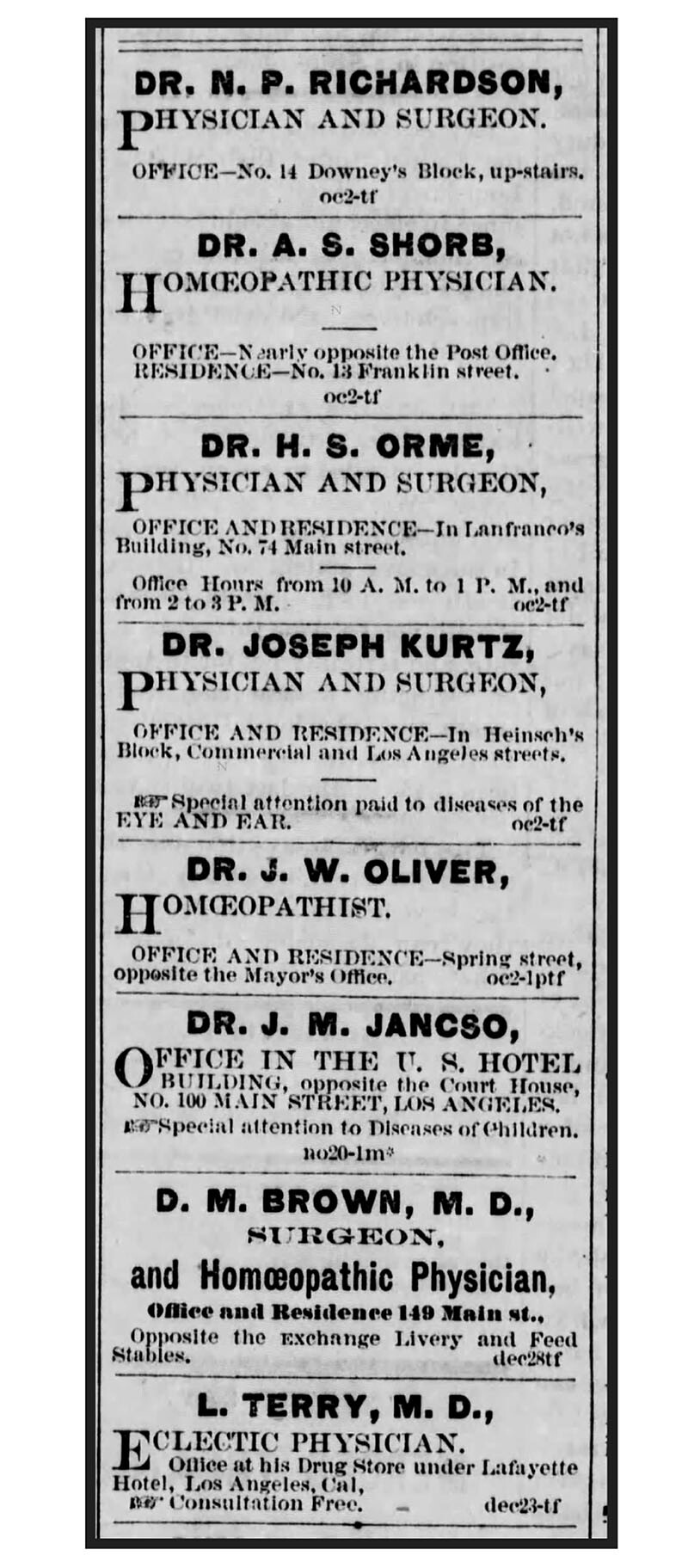Physicians of Los Angeles.